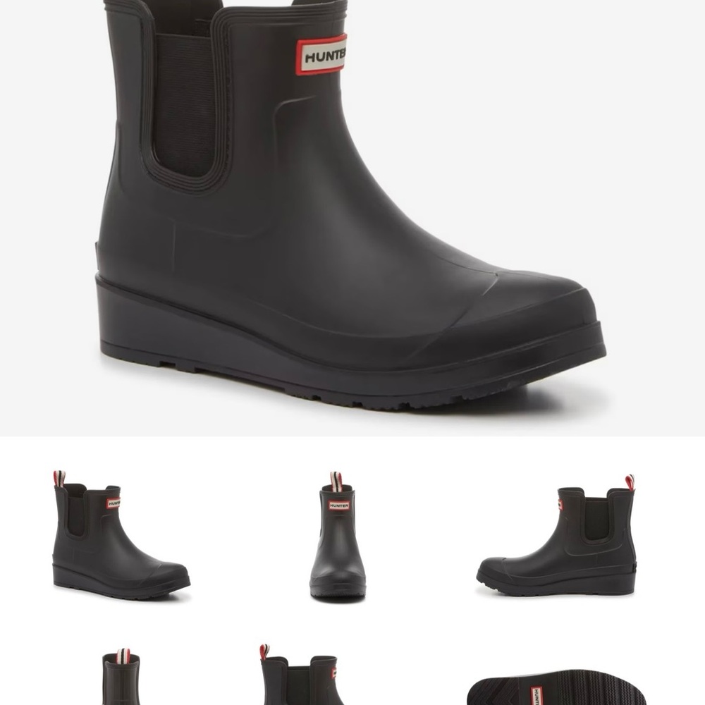 NEW Hunter Classic Black Matte Chelsea Boots
